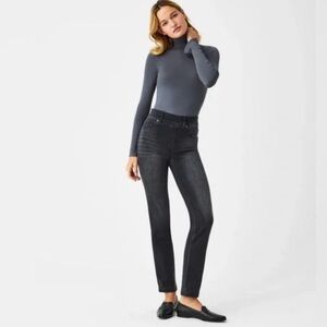SPANX Jeans Straight Vintage Black Small